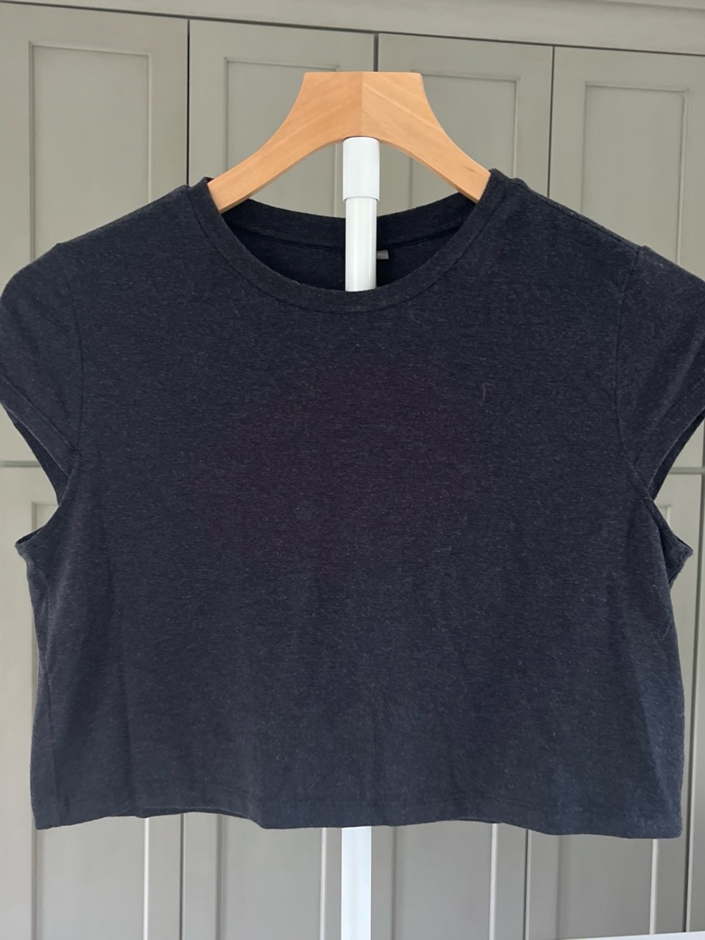 Sweaty Betty Black Crop Tee Size S